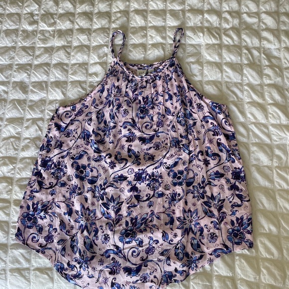 GAP Purple Floral Tank Top - Picture 2 of 6